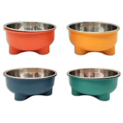 Plato Acero Para Gatos y Perros 15 cm