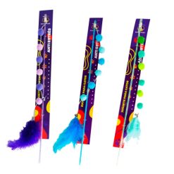 Varilla gato antiestres pon pon