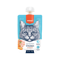 Wanpy Tasty Paste Gato Tuna Chicken & Carrot 90 grs