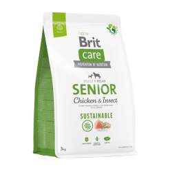 Brit Care Senior pollo con insecto 3 kg