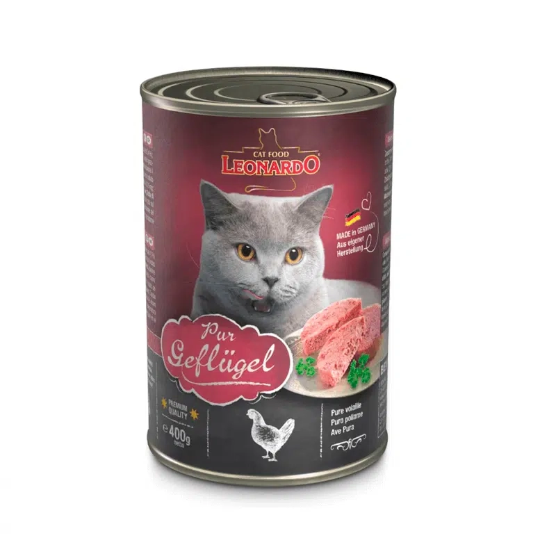 Leonardo Lata Pollo Gato 400 gr