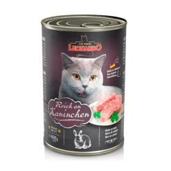 Leonardo Lata Conejo para Gato 400 gr