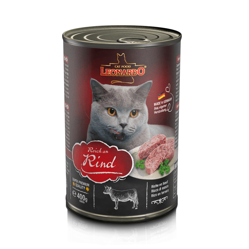 Leonardo Lata Vacuno Gato 400 gr