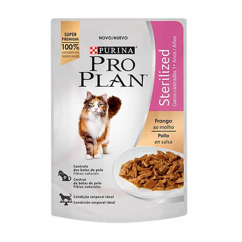 Pouch Proplan esterilizado pollo