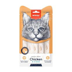 Wanpy Snack Creamy Gato Pollo y crab cangrejo 70 grs
