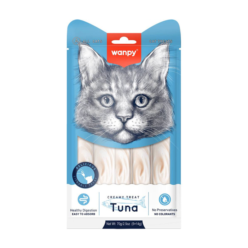 Wanpy Snack Creamy Gato Tuna 70 grs