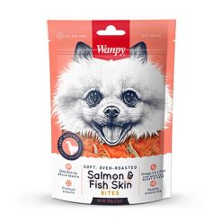 Wanpy Snack Jerky Perro Salmon & Fish Skin 100 grs