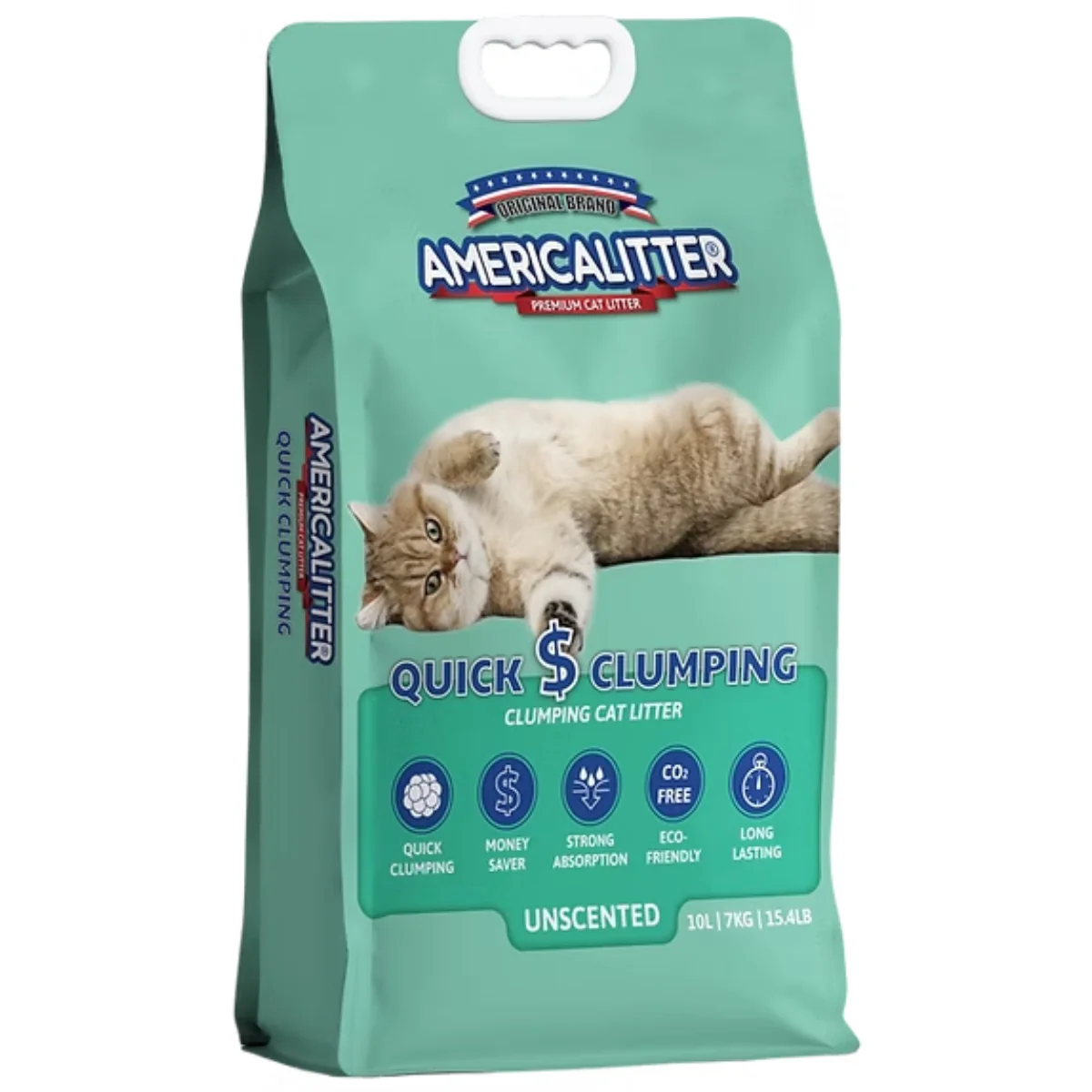 Arena AmericaLitter Quick Clumping Lavanda 7 Kilos