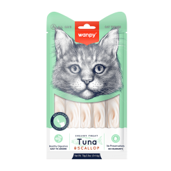 Wanpy Snack Creamy Gato Tuna & Scallop 70 grs