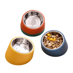 Plato Elevado Acero Para Gatos y Perros
