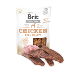 Brit Meaty Jerky Chicken Real Fillets Bar 80 gr.
