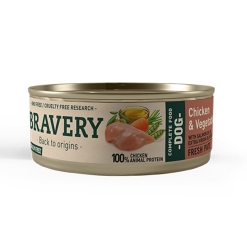 Bravery Lata Perro Chicken & Vegetables 80 grs