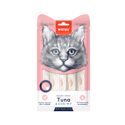 Wanpy Snack Creamy Gato Tuna & Shrimp 70 grs