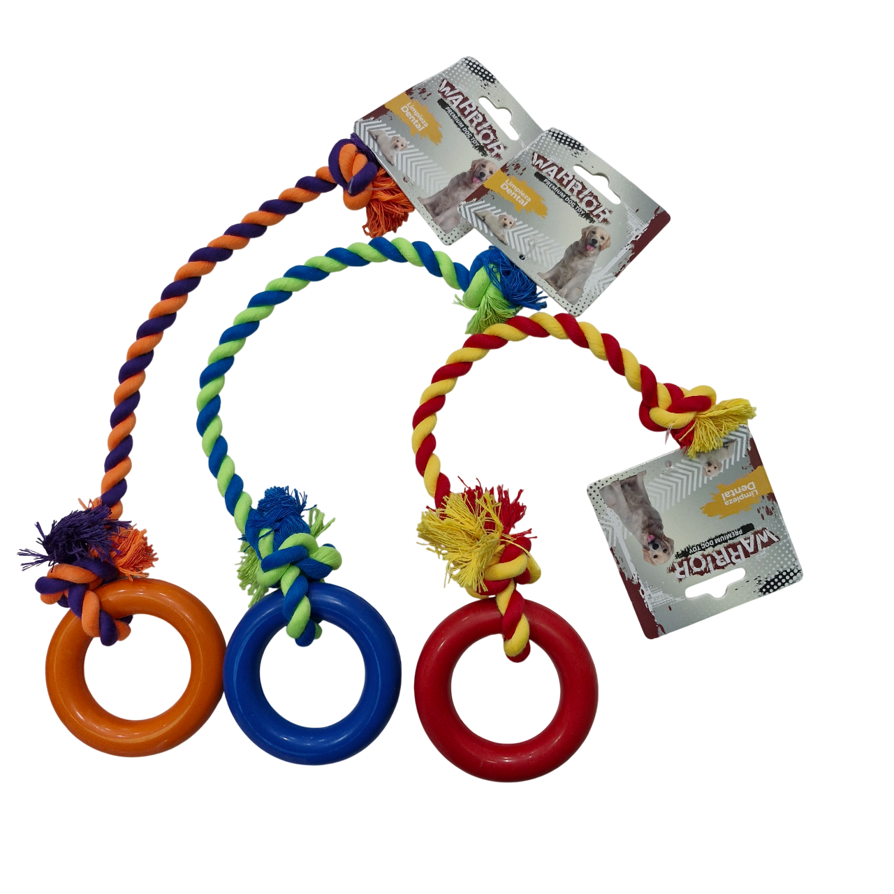 Juguete Perro Limpieza Dental Aro Cuerda Warrior