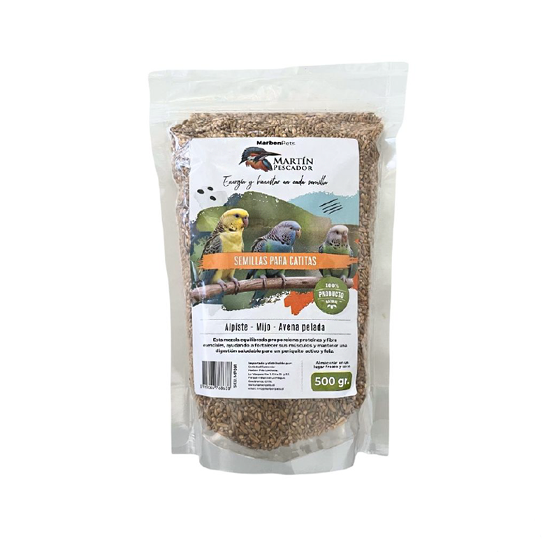 Mix Semillas Catitas Martín Pescador 500 grs