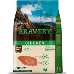 Bravery Perro Puppy Large/Médium Breeds Chicken 4 Kg.