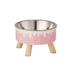 Plato con Patas Rosado Gatos