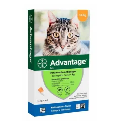 Pipeta Advantage para Gatos – Hasta 4 Kg