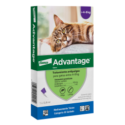 Pipeta Advantage para Gatos de 4 a 8 Kilos