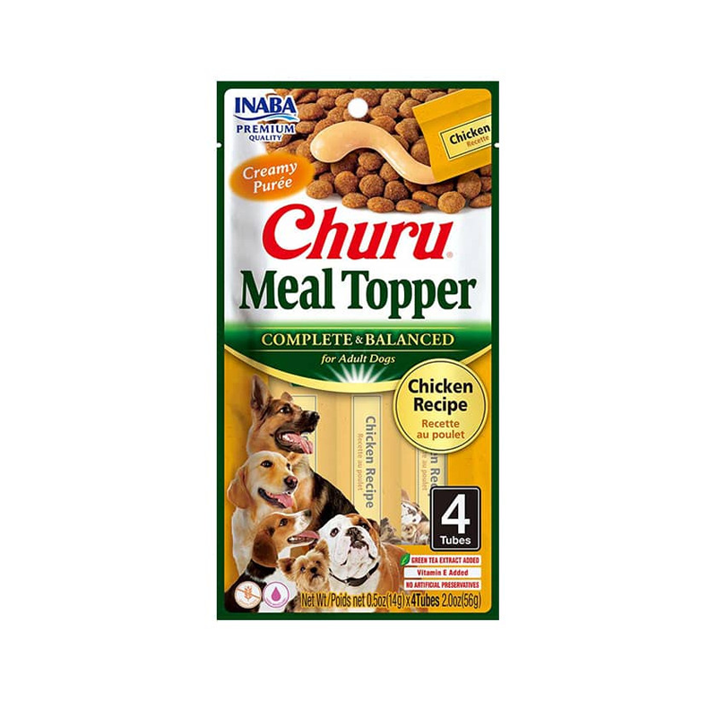 Churu Meal Topper Perro Chicken 4 Tubos 56 Grs.