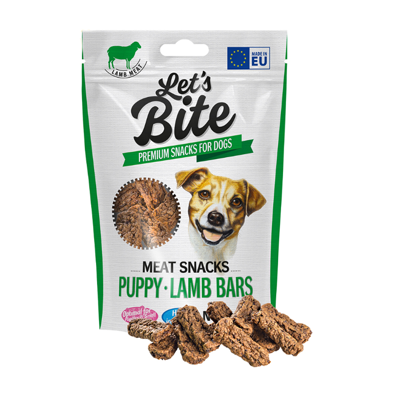 Let’s Bite Meat Snacks Puppy Lamb Bars 80gr