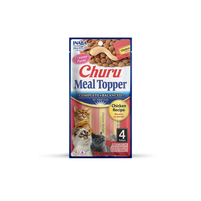 Churu Meal Topper Gato Chicken 4 Tubos 56 Grs.