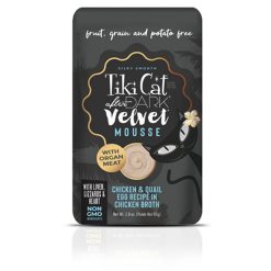 Tiki Cat Velvet Mousse Chicken y Quail Egg 80 Grs.