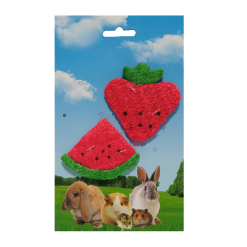 Juguete Loofah Frutilla y Sandia