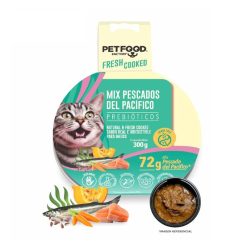 Pet Food Gato Mix Pescado del Pacífico Prebióticos 300 grs
