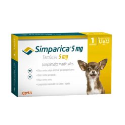 Simparica 5mg 1 Comprimido – 1.3 Kg a 2.5 Kg