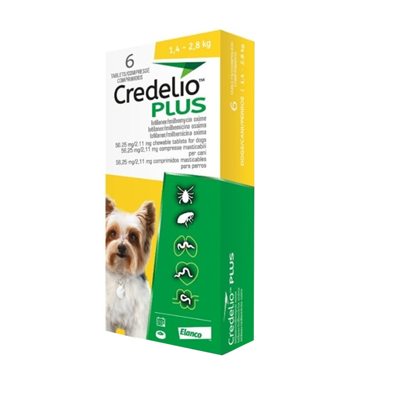 Credelio Plus 1.4kg – 2.8Kg 1 comprimido