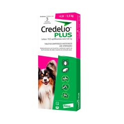 Credelio Plus 2.8Kg – 5.5kg 1 comprimido