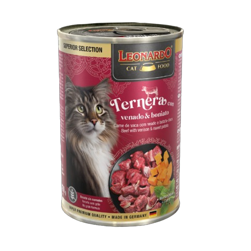 Leonardo Lata Ternera con Venado y Camote 400 gr