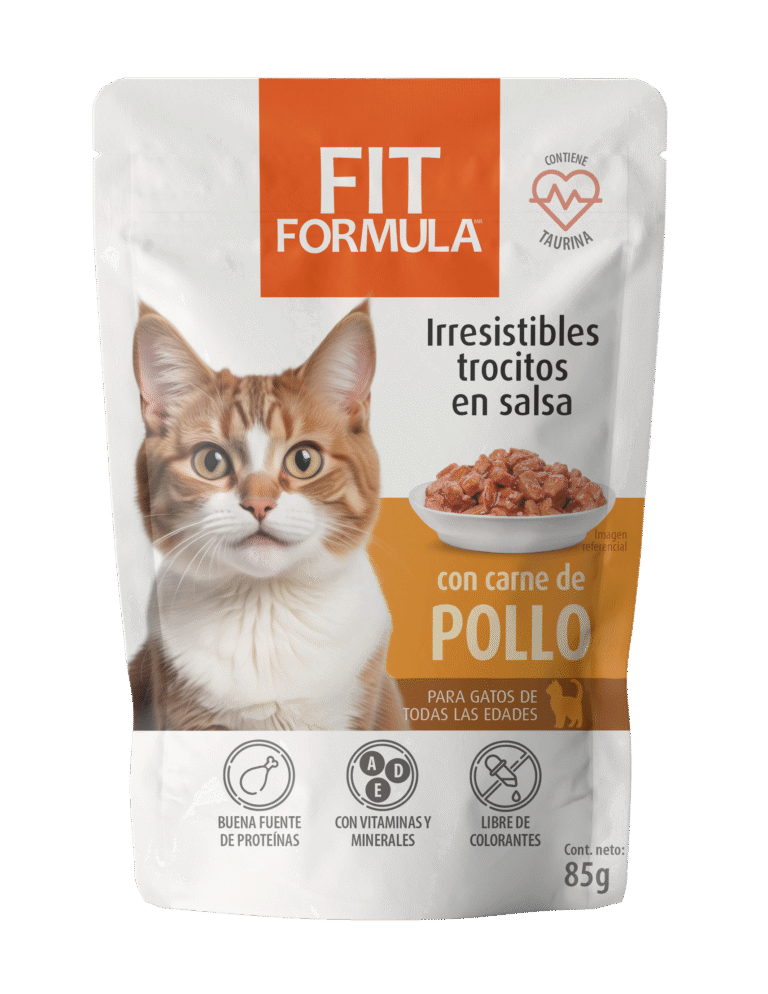 Fit formula con carne de pollo para gatos de 85 gr