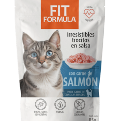 Fit formula con carne de salmón para gatos de 85 gr