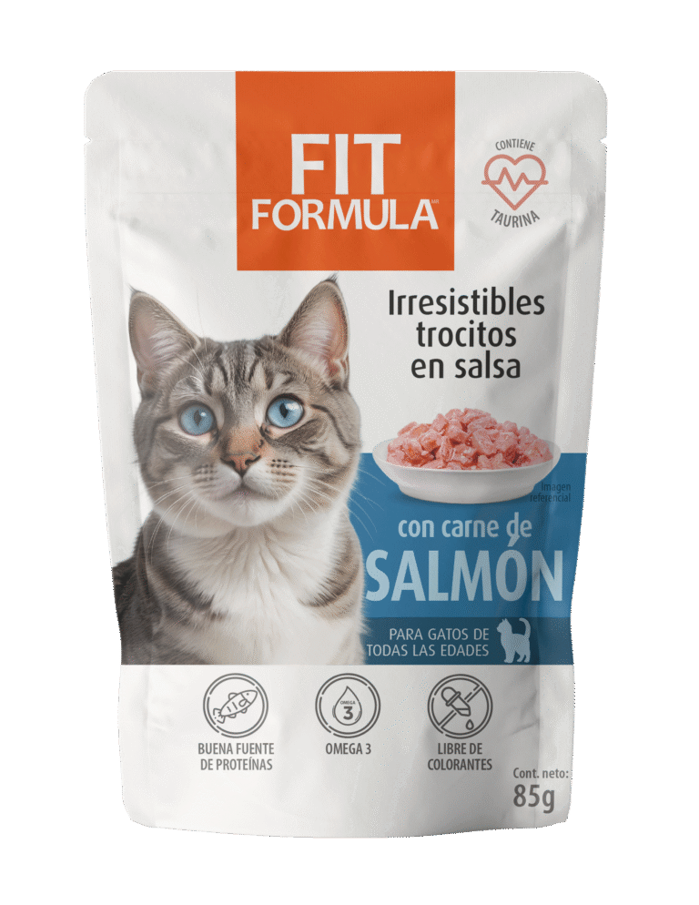 Fit formula con carne de salmón para gatos de 85 gr