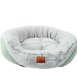 Cama Perro Acolchada Verde M