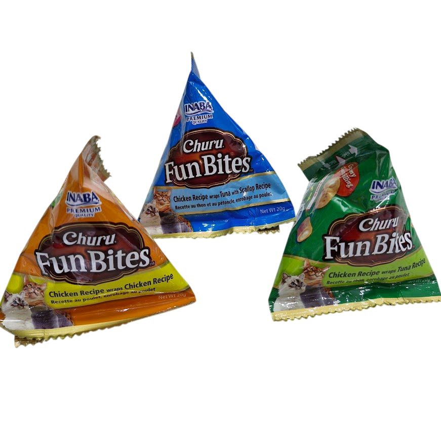 Churu Fun Bites Gato Individual Sabores 20grs