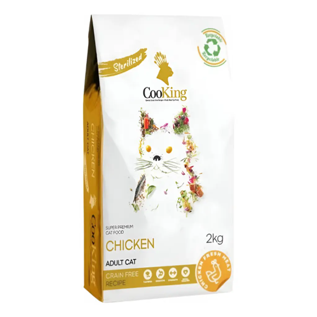 Cooking Gato Esterilizado Chicken GF 2kg